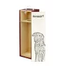Hovawart, Hovie - wine box with a dog, alcohol box with graphics, personalized gift box from the Art-Dog brand