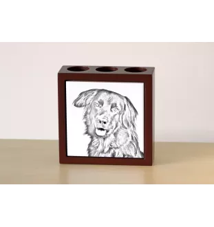 Hovawart - porte-stylo avec chien, organiseur de bureau avec impression, décoration de bureau personnalisée de la marque Art-Dog