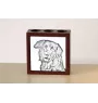 Hovawart - Stifthalter mit Hund, Schreibtischorganizer mit Aufdruck, personalisierte Schreibtischdekoration der Marke Art-Dog