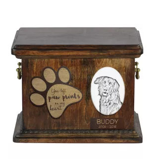 Hovawart, Hovie - urn for dog ashes, personalized urn with a photo, dog photo urn by Art-Dog