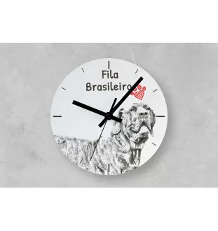 Hovawart, Hovie - wall clock with a dog, shelf clock with a print, personalized home decoration from the Art-Dog brand