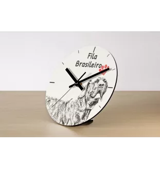 Hovawart - Wanduhr mit Hund, Regal Uhr mit Druck, personalisierte Hausdekoration von Art-Dog.