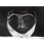 Hovawart - une photo de chien dans un cristal, un cœur en cristal, un cadre photo exceptionnel de la marque Art-Dog