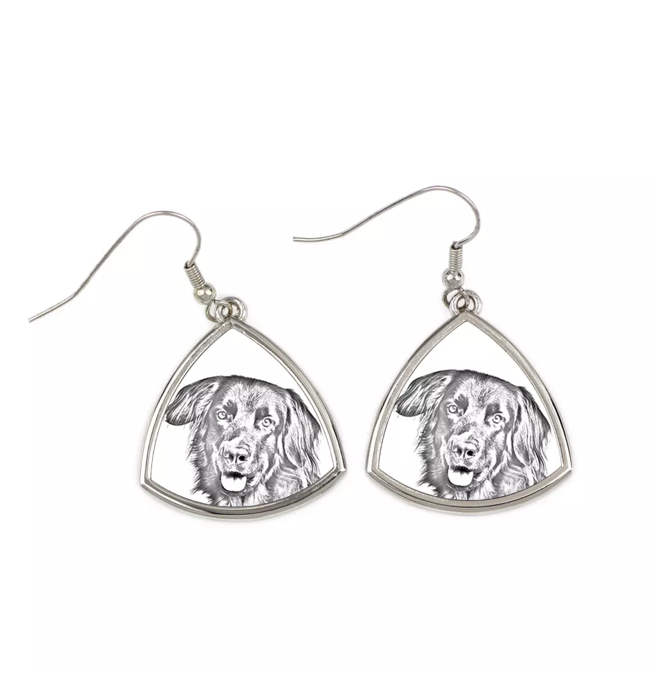 Hovawart, Hovie - dog earrings, hanging earrings with a picture, personalized jewelry with Art-Dog brand print