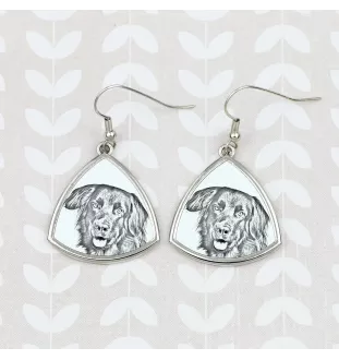 Hovawart, Hovie - dog earrings, hanging earrings with a picture, personalized jewelry with Art-Dog brand print