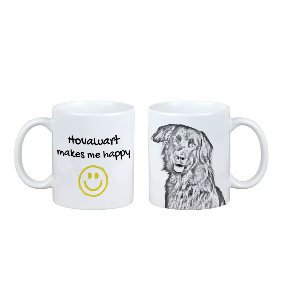 Hovawart - Tasse mit Hund, fröhliche Tasse für Hundeliebhaber, personalisiertes Geschenk der Marke Art-Dog