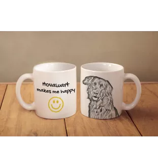 Hovawart - tasse avec chien, une tasse joyeuse pour les amoureux des chiens, un cadeau personnalisé de la marque Art-Dog