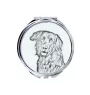 Hovawart, Hovie - Pocket mirror with a dog, personalized mirror for a purse, compact mirror with Art-Dog brand print.