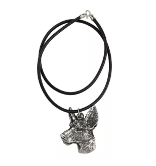Podenco d'Ibiza, chien de garenne des Baléares - collier avec un chien, pendentif en plaqué argent pour les fans de chiens, bijoux uniques de la marque Art-Dog