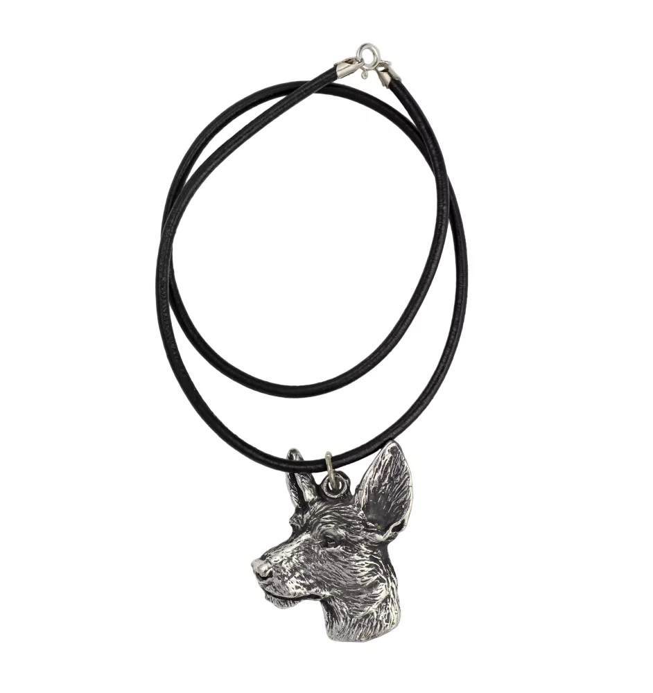 Podenco d'Ibiza, chien de garenne des Baléares - collier avec un chien, pendentif en plaqué argent pour les fans de chiens, bijoux uniques de la marque Art-Dog