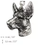 Podenco Ibicenco, Ibiza-Podenco,Ca Eivissec - Halskette mit Hund, versilberter Anhänger für Hundefans, einzigartiger Schmuck der Marke Art-Dog