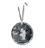 Podenco Ibicenco, Ibiza-Podenco,Ca Eivissec - Kristallkugel mit Foto, Hundebild im Kristall, personalisierter Christbaumschmuck von Art-Dog.