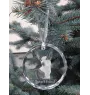 Podenco Ibicenco, Ibiza-Podenco,Ca Eivissec - Kristallkugel mit Foto, Hundebild im Kristall, personalisierter Christbaumschmuck von Art-Dog.
