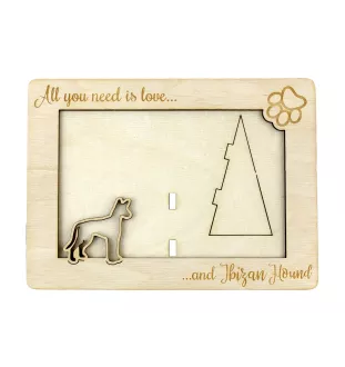 Podenco z Ibizy ramka na zdjęcie ze sklejki Art-Dog