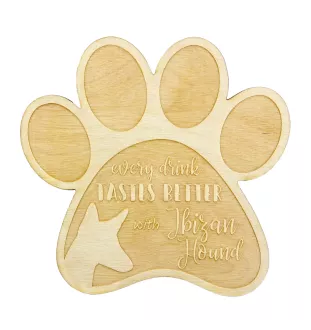 Podenco d'Ibiza, chien de garenne des Baléares - Sous-verre mug, sous-verre gravé avec chien, cadeau pour amoureux des chiens par la marque Art-Dog