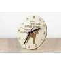 Ibizan Hound, Ibizan Podenco, Ibizan Warren Hound - clock with dog, wooden clock with engraving, personalised clock by Art-Dog