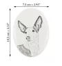 Ibizan Hound, Ibizan Podenco, Ibizan Warren Hound - commemorative plaque with a photo of a dog, tombstone with a print, personalized oval plaque from the Art-Dog brand