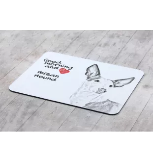 Podenco Ibicenco, Ibiza-Podenco,Ca Eivissec - Mauspad mit Druck, personalisiertes Mauspad mit Hund, einzigartiges Gadget für Büroangestellte von Art-Dog.