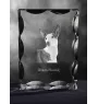 Ibizan Hound, Ibizan Podenco, Ibizan Warren Hound - crystal with a picture of a dog, glass statuette with a picture, unique frame with a picture from Art-Dog brand