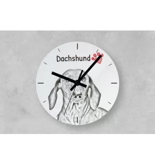 Ibizan Hound, Ibizan Podenco, Ibizan Warren Hound - wall clock with a dog, shelf clock with a print, personalized home decoration from the Art-Dog brand