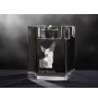 Ibizan Hound, Ibizan Podenco, Ibizan Warren Hound - Candle holder with dog photo, crystal tealight holder, personalised gift by Art-Dog brand