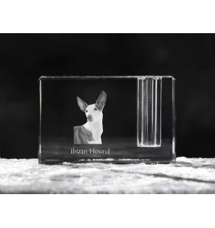 Podenco z Ibizy penholder kryształowy z psem Art-Dog