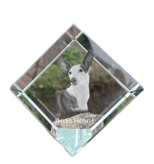 Podenco z Ibizy kostka kryształowa z psem Art-Dog