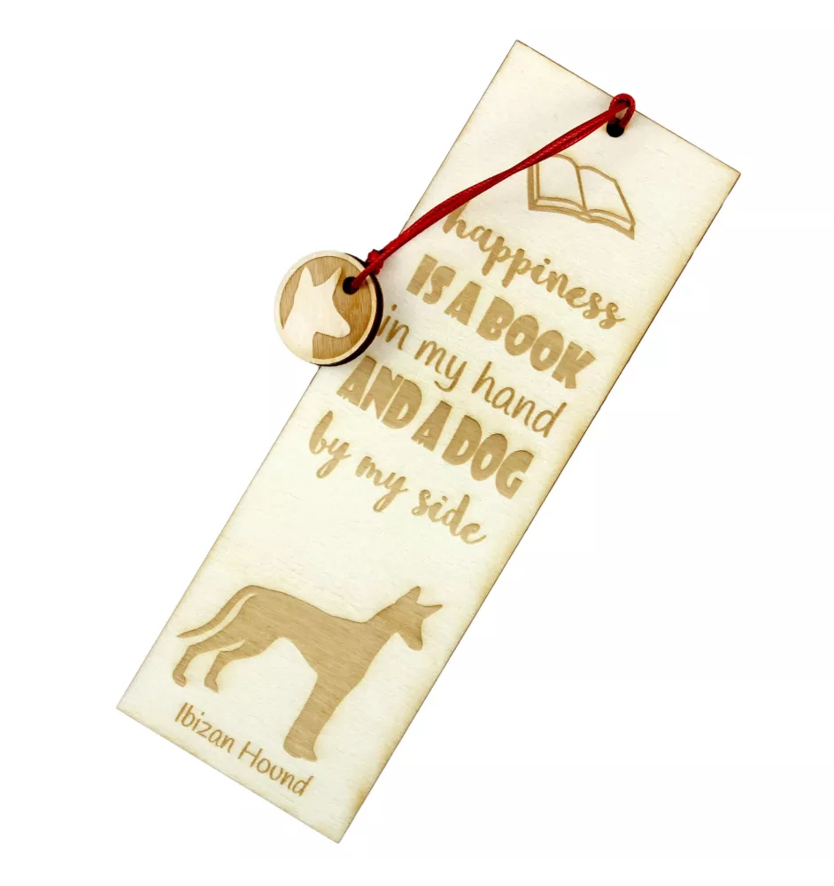 Podenco d'Ibiza, chien de garenne des Baléares - marque-page pour livre avec chien, marque-page personnalisé, accessoire canin pour les lecteurs de la marque Art-Dog