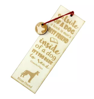 Ibizan Hound, Ibizan Podenco, Ibizan Warren Hound - dog bookmark, personalized bookmark, gift for bookworm from Art-Dog brand