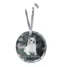 Icelandic Sheepdog, Icelandic Spitz, Iceland Dog - crystal bauble with a photo, dog photo in crystal, personalized Christmas tree ornament by Art-Dog brand