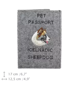 Chien de berger islandais, Berger d'Islande - Porte passeport pour chien, porte document, cadeau pour le voyageur de la marque Art-Dog