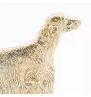 Setter irlandais - une plaque de porte avec un chien, une plaque de bienvenue en laiton, une enseigne exceptionnelle avec l'inscription Welcome de la marque Art-Dog
