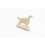 Irish Setter - a door sign with a dog, a brass welcome plaque, a unique sign with the inscription Welcome from the Art-Dog brand