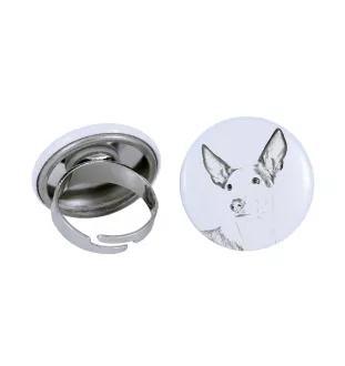 Ibizan Hound, Ibizan Podenco, Ibizan Warren Hound - women's jewelry with a dog portrait, handmade product, possibility to add your own photo, Art-Dog brand