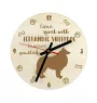 Islandhund, Isländischer Spitz, Isländischer Schäferhund - Uhr mit Hund, Holzuhr mit Gravur, personalisierte Uhr von Art-Dog