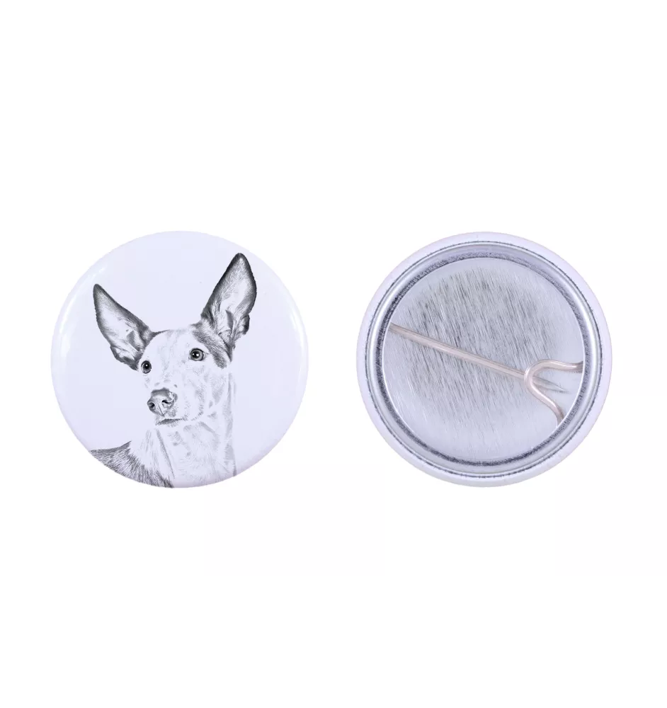 Podenco d'Ibiza, chien de garenne des Baléares - badge avec votre chien, ajoutez votre propre photo, marque Art-Dog