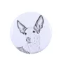 Ibizan Hound, Ibizan Podenco, Ibizan Warren Hound - pin with your dog, add your own photo, Art-Dog brand