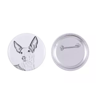 Podenco d'Ibiza, chien de garenne des Baléares - badge avec votre chien, ajoutez votre propre photo, marque Art-Dog