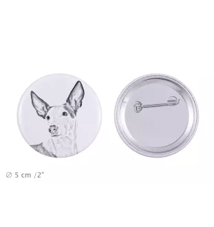 Podenco d'Ibiza, chien de garenne des Baléares - badge avec votre chien, ajoutez votre propre photo, marque Art-Dog