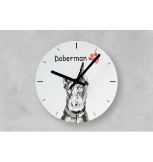 Islandhund, Isländischer Spitz, Isländischer Schäferhund - Wanduhr mit Hund, Regal Uhr mit Druck, personalisierte Hausdekoration von Art-Dog.