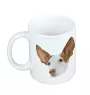 Ibizan Hound, Ibizan Podenco, Ibizan Warren Hound - cup with a geometric dog image and the inscription Art-Dog