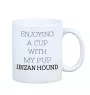 Ibizan Hound, Ibizan Podenco, Ibizan Warren Hound - cup with a geometric dog image and the inscription Art-Dog