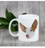 Ibizan Hound, Ibizan Podenco, Ibizan Warren Hound - cup with a geometric dog image and the inscription Art-Dog