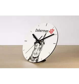 Islandhund, Isländischer Spitz, Isländischer Schäferhund - Wanduhr mit Hund, Regal Uhr mit Druck, personalisierte Hausdekoration von Art-Dog.