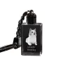 Icelandic Sheepdog, Icelandic Spitz, Iceland Dog - Crystal key ring with dog photo, illuminated key ring, unique gift by Art-Dog brand