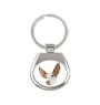Ibizan Hound, Ibizan Podenco, Ibizan Warren Hound - geometric keychain with a photo and the inscription Art-Dog