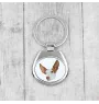Ibizan Hound, Ibizan Podenco, Ibizan Warren Hound - geometric keychain with a photo and the inscription Art-Dog
