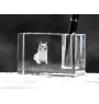 Chien de berger islandais, Berger d'Islande - Porte-stylos, organiseur en cristal avec photo de chien, décoration de bureau unique par la marque Art-Dog
