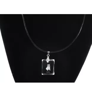 Chien de berger islandais, Berger d'Islande - Pendentif chien en cristal, collier photo, bijoux uniques par Art-Dog