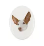 Ibizan Hound, Ibizan Podenco, Ibizan Warren Hound - a plate with a geometric design and the brand name Art-Dog